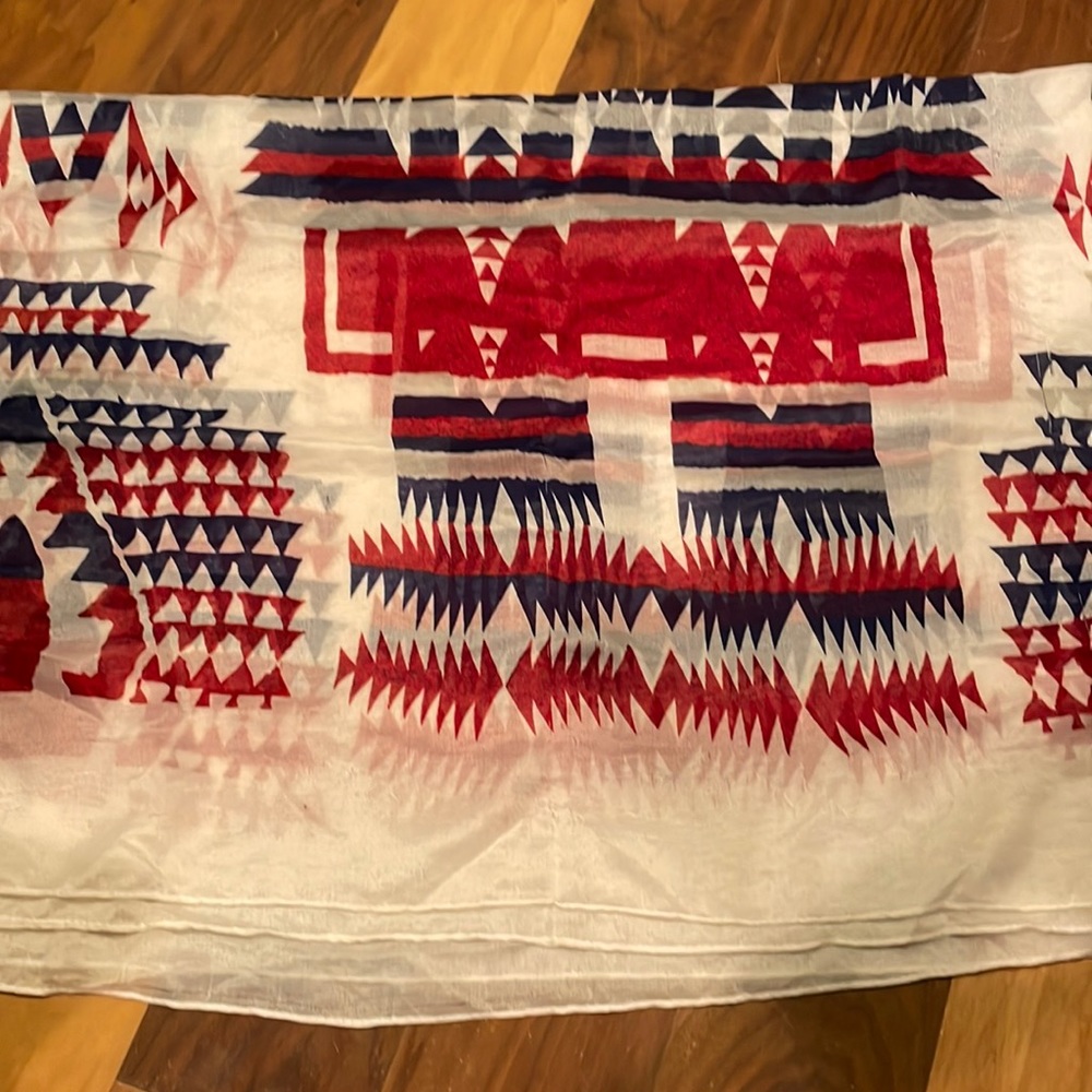 Red, white and blue Francesca’s scarf. Never worn